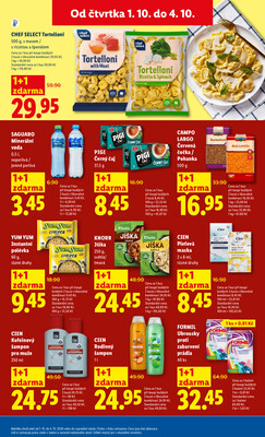 Lidl Čtvrtek od 1.10. do 4.10.2026