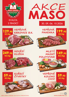 leták MAKOVEC a.s. – maso uzeniny