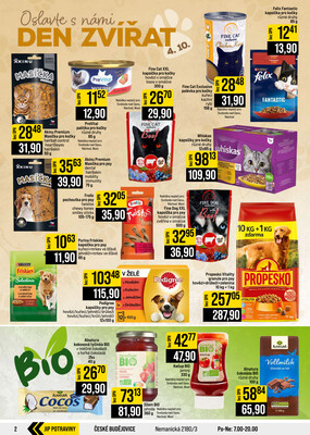 JIP Cash & Carry České Budějovice, Most, Náchod, Polička, Sušice a Svoboda nad Úpou od 30.9. do 6.10.2026