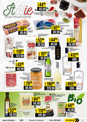 JIP Cash & Carry České Budějovice, Most, Náchod, Polička, Sušice a Svoboda nad Úpou od 30.9. do 6.10.2026