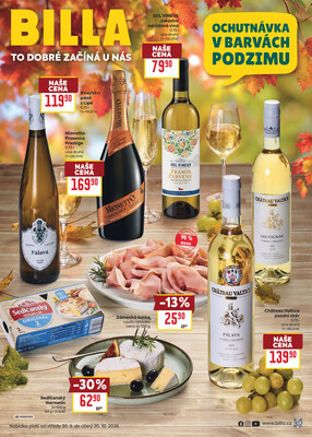 Leták Billa Podzimní nápoje  od 30.9. do 20.10.2026