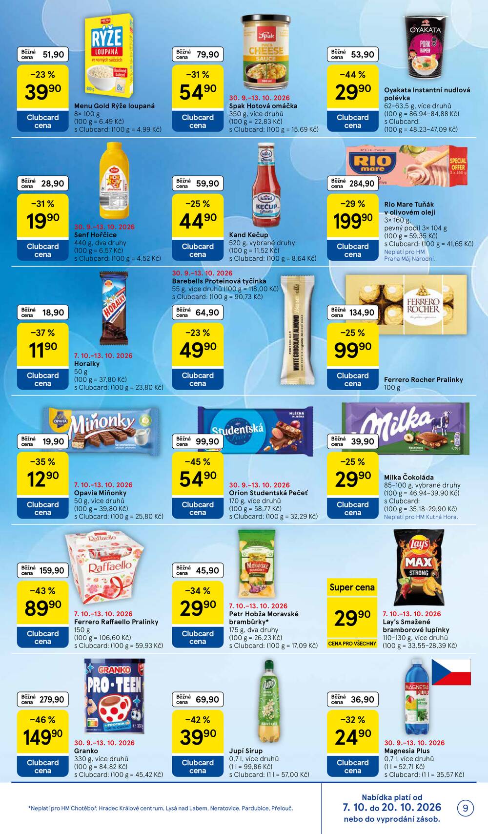 Leták Tesco - Tesco hypermarkety od 7.10. do 13.10.2026 - strana 9