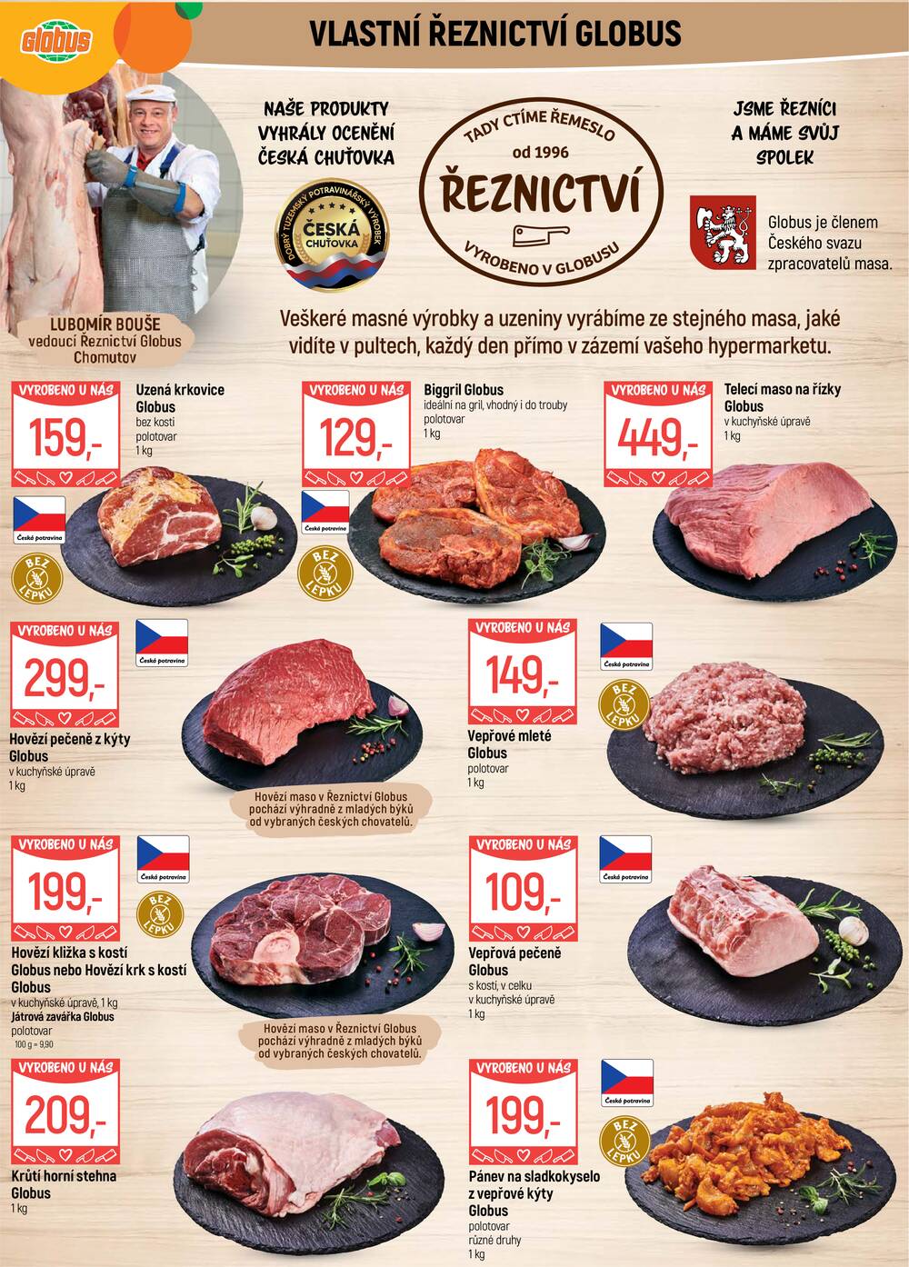 Akční leták Globus 7.10. - 13.10.2026 - Globus Chomutov
