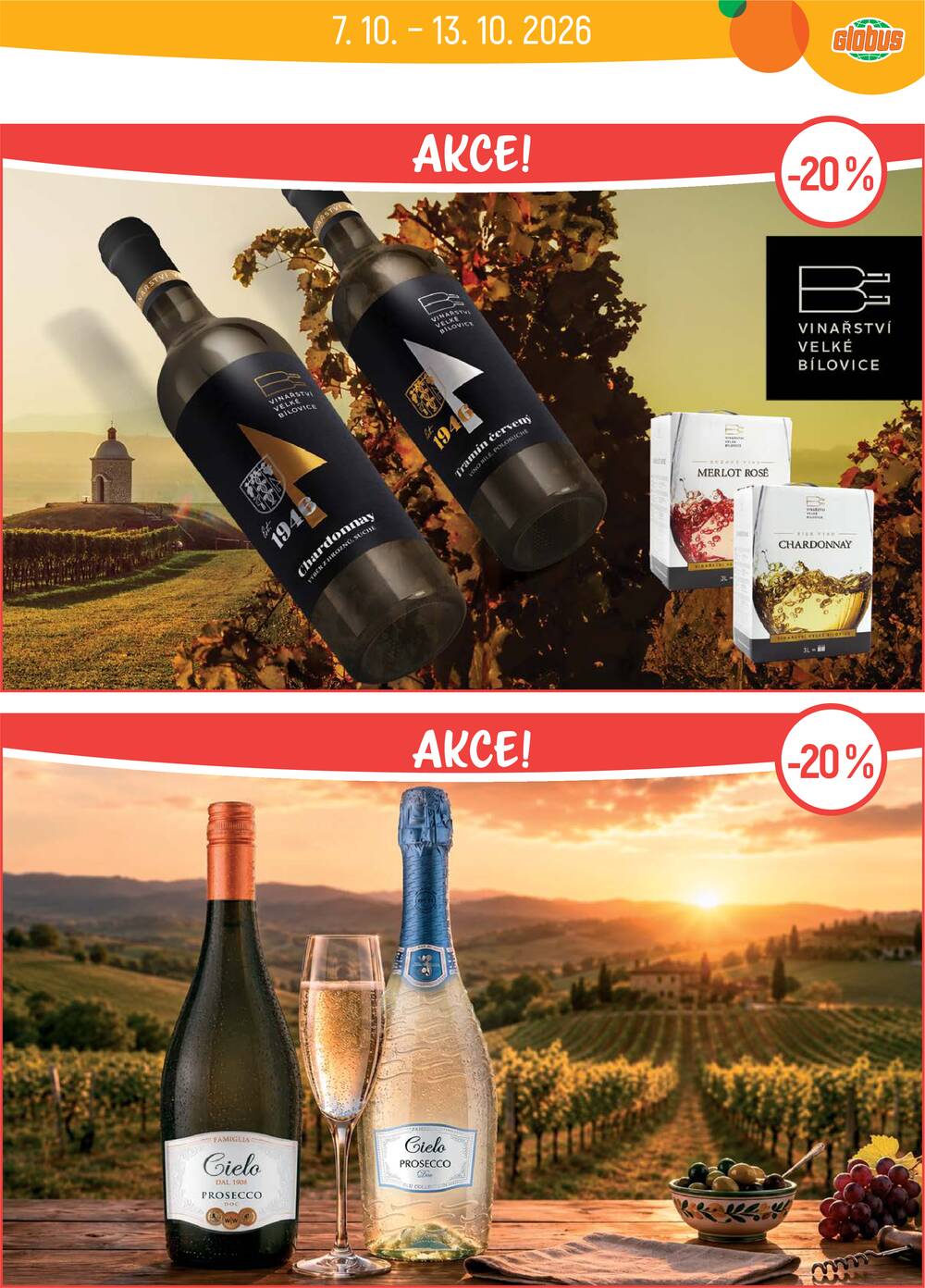 Akční leták Globus 7.10. - 13.10.2026 - Globus Opava