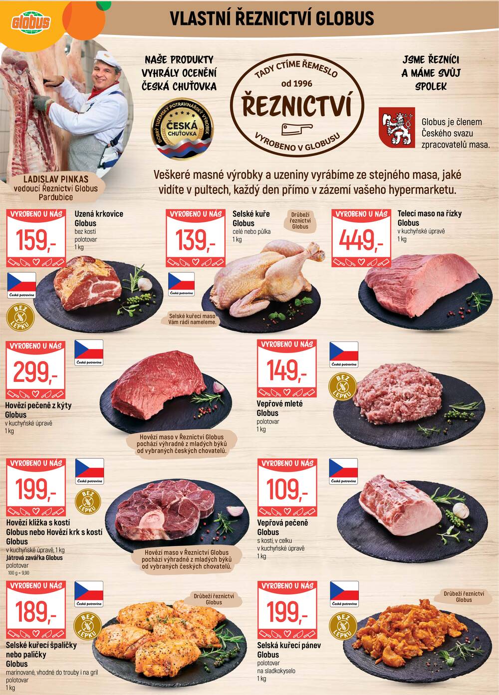 Akční leták Globus 7.10. - 13.10.2026 - Globus Pardubice