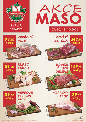 leták MAKOVEC a.s. – maso uzeniny