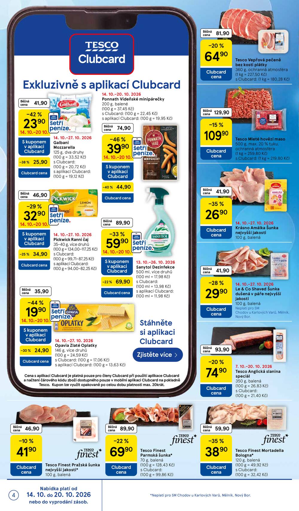 Tesco supermarkety od 14.10. do 20.10.2026