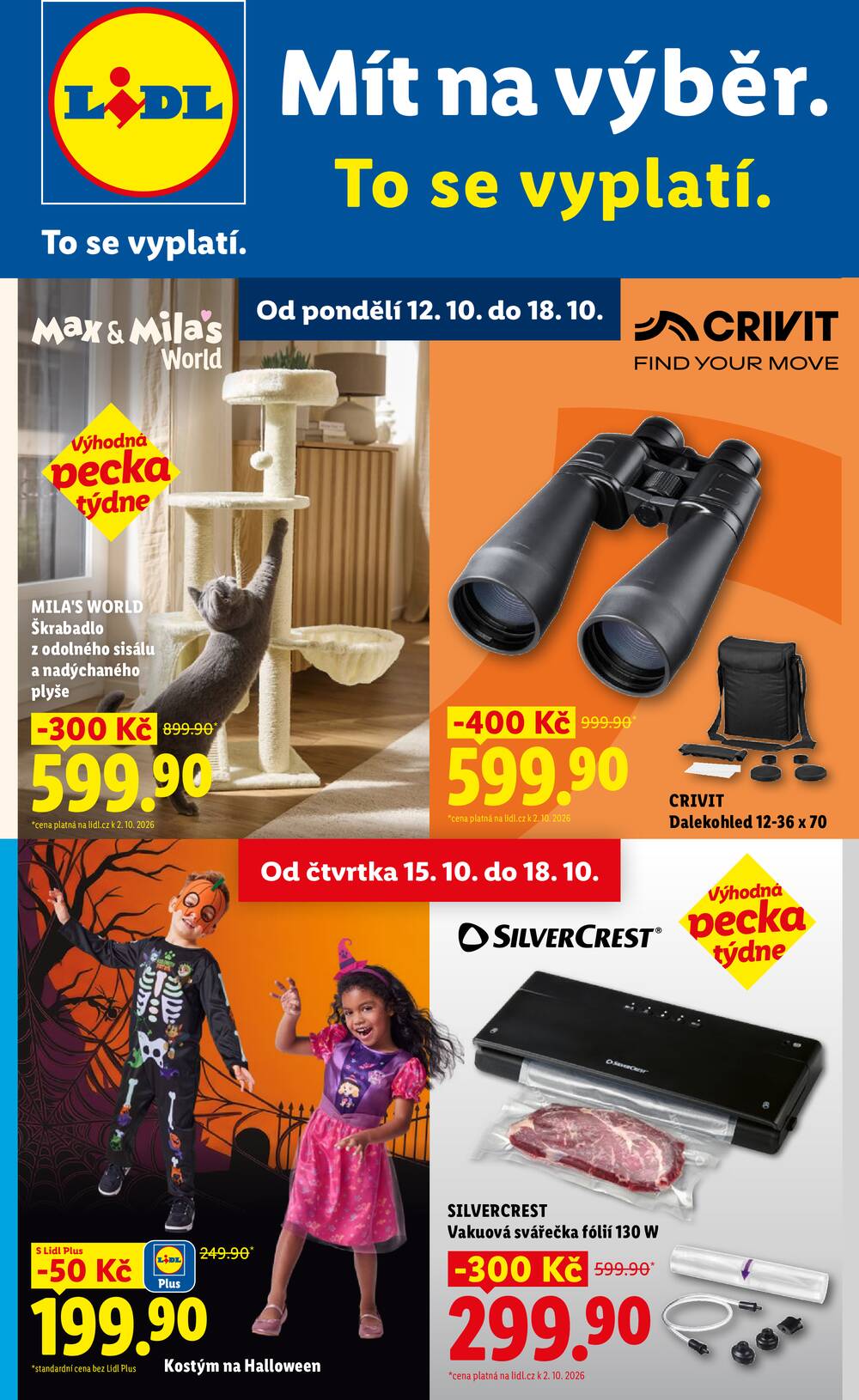 Leták Lidl - Lidl Spotřební zboží 12.10. - 18.10. - strana 1 Leták Lidl - Lidl Spotřební zboží 12.10. - 18.10. - strana 1