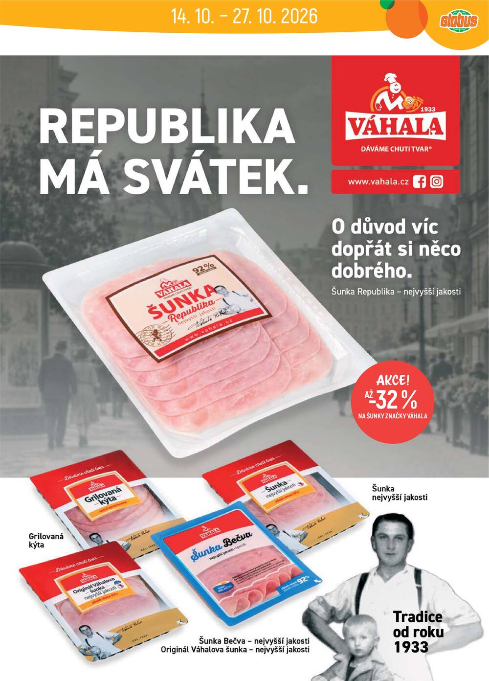 Akční leták Globus 14.10. - 20.10.2026 - Globus Opava