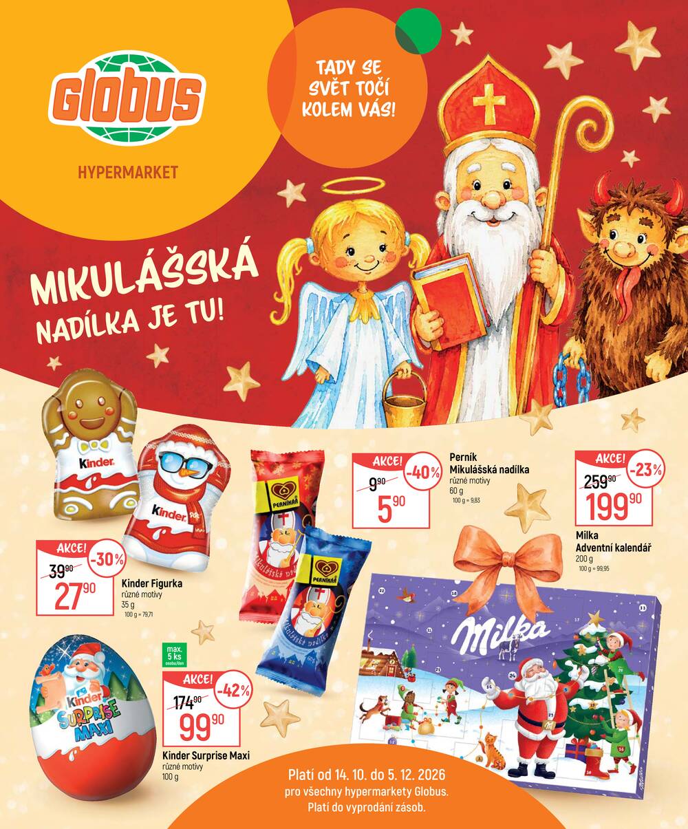Leták Globus - Akční leták Globus 14.10. - 5.12.2026 - Globus Pardubice - strana 1