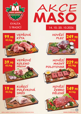 leták MAKOVEC a.s. – maso uzeniny