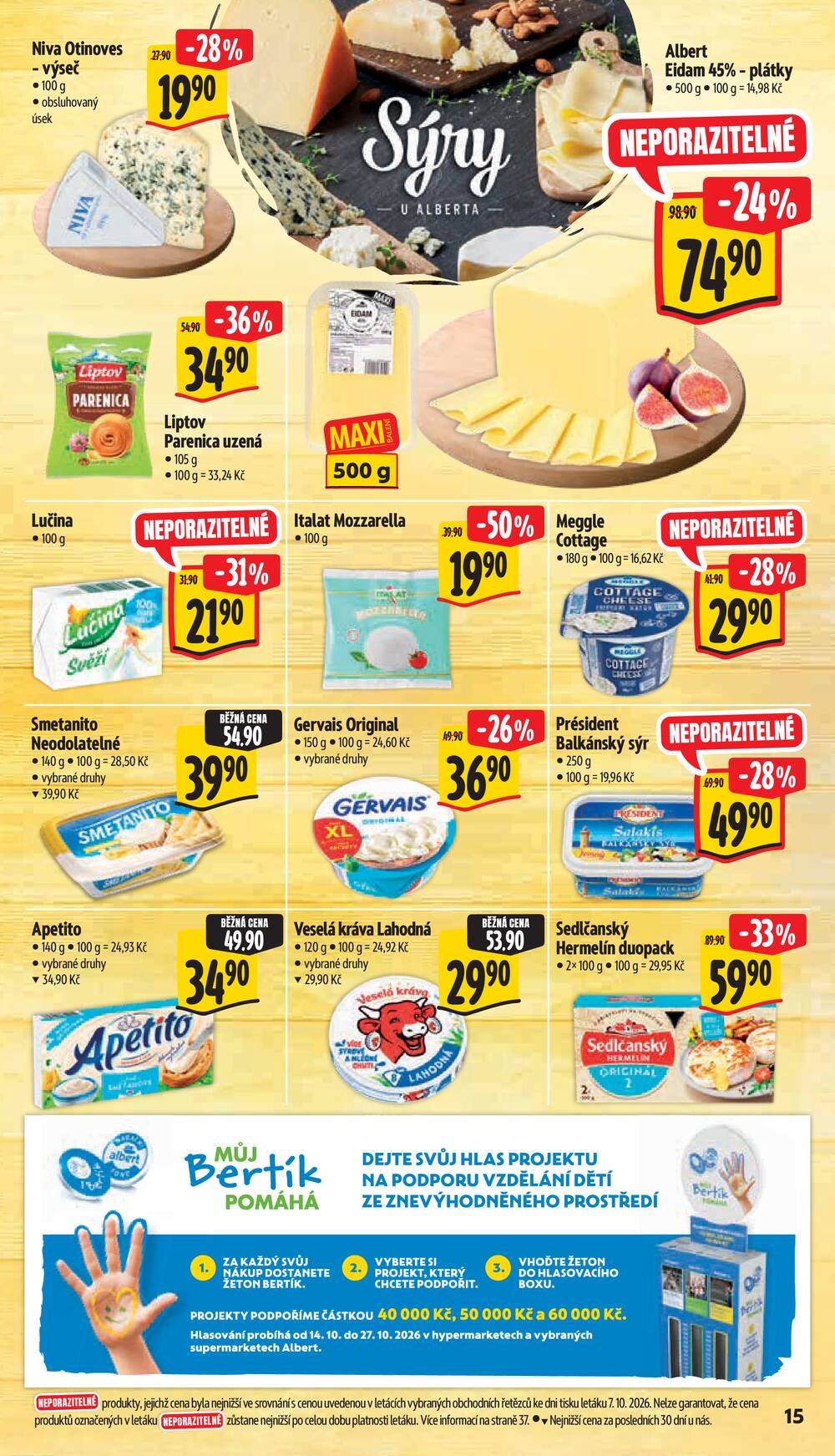 Albert Supermarket Jihomoravský od 14.10. do 20.10.2026