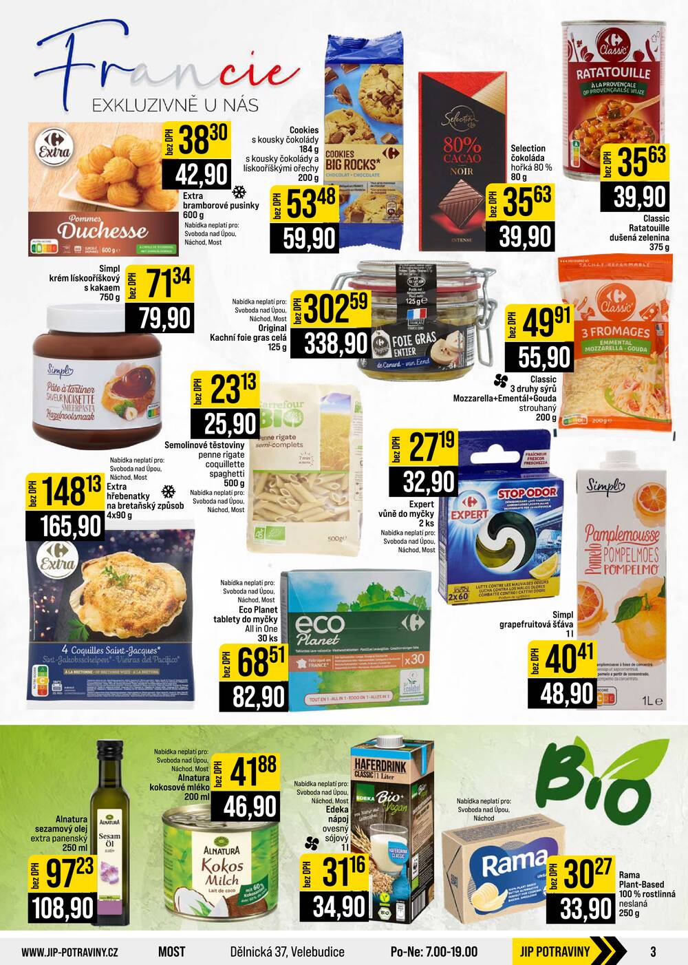Leták JIP - JIP Cash & Carry České Budějovice, Most, Náchod, Polička, Sušice a Svoboda nad Úpou od 14.10. do 20.10.2026 - strana 3 Leták JIP - JIP Cash & Carry České Budějovice, Most, Náchod, Polička, Sušice a Svoboda nad Úpou od 14.10. do 20.10.2026 - strana 3