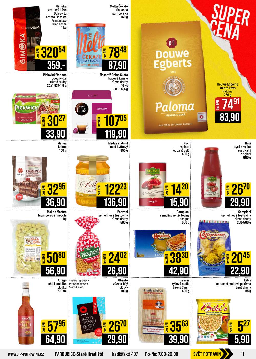 JIP Cash & Carry České Budějovice, Most, Náchod, Polička, Sušice a Svoboda nad Úpou od 14.10. do 20.10.2026