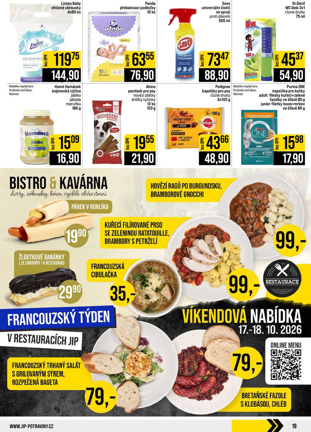 Leták JIP - JIP Cash & Carry České Budějovice, Most, Náchod, Polička, Sušice a Svoboda nad Úpou od 14.10. do 20.10.2026 - strana 19 Leták JIP - JIP Cash & Carry České Budějovice, Most, Náchod, Polička, Sušice a Svoboda nad Úpou od 14.10. do 20.10.2026 - strana 19