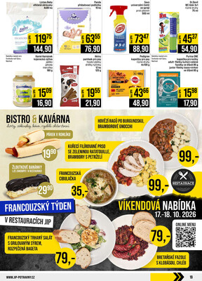 JIP Cash & Carry České Budějovice, Most, Náchod, Polička, Sušice a Svoboda nad Úpou od 14.10. do 20.10.2026