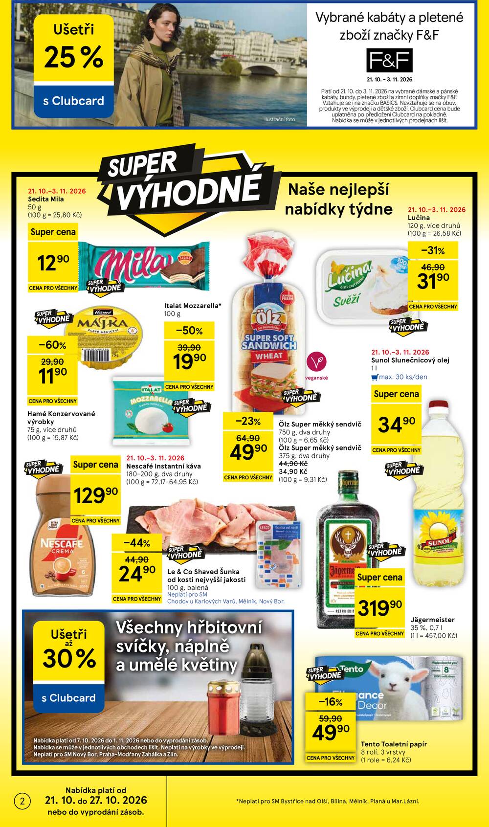Tesco supermarkety od 21.10. do 27.10.2026