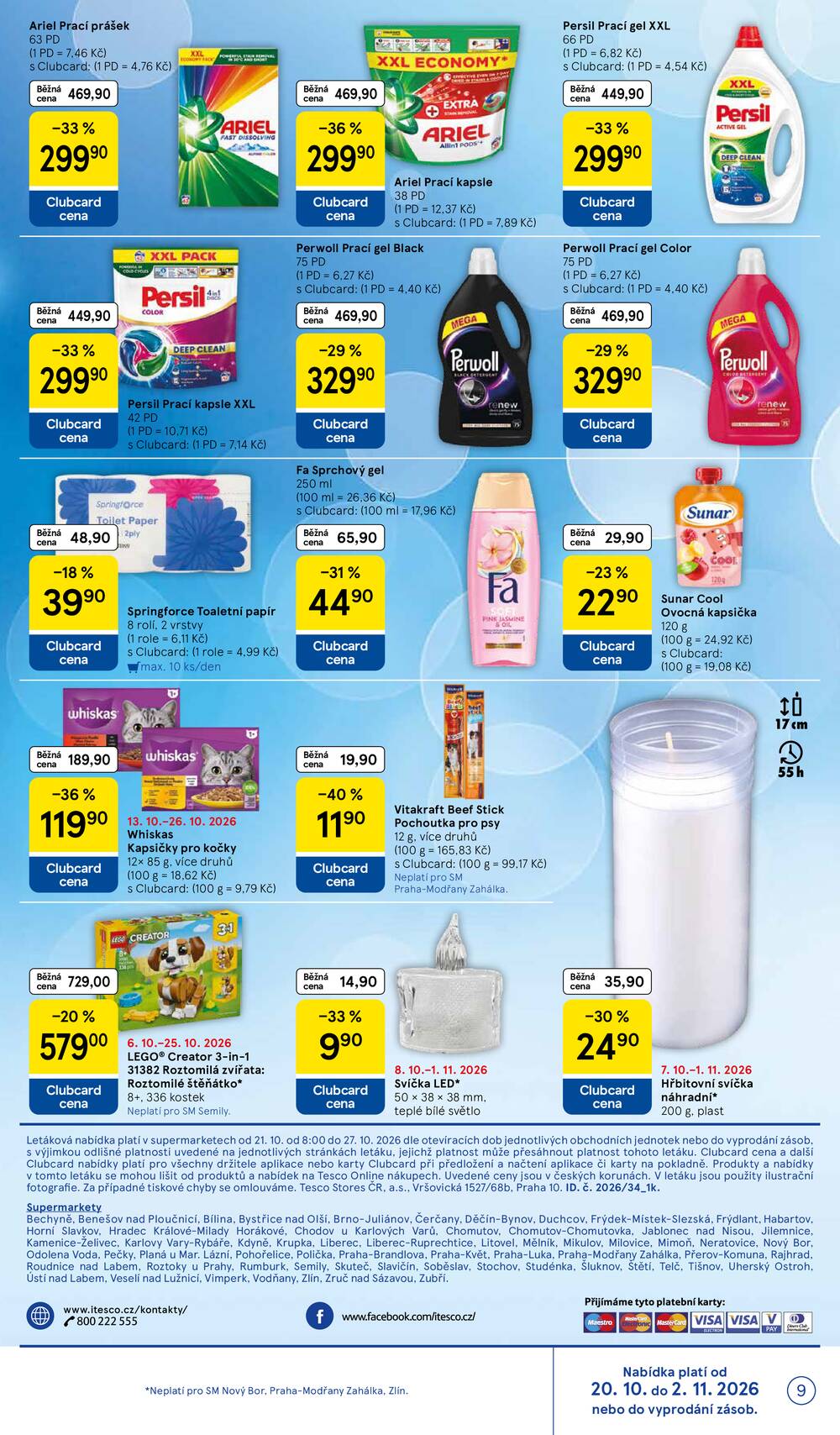Tesco supermarkety od 21.10. do 27.10.2026