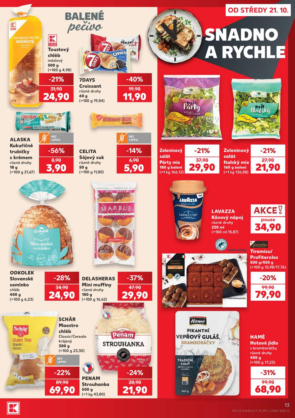 Leták Kaufland - Kaufland 21.10. - 27.10. - Kaufland - Prachatice - strana 13
