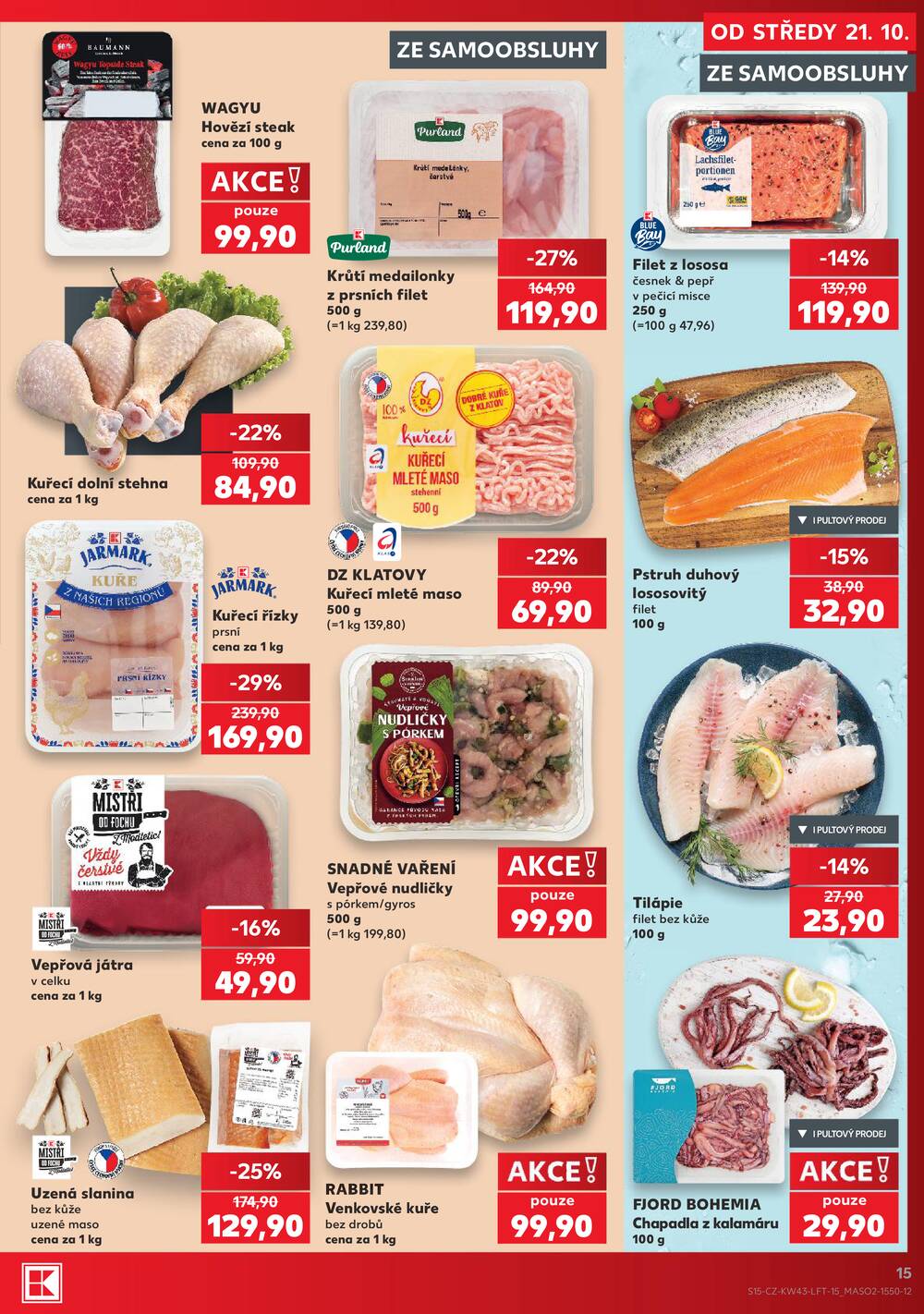 Kaufland 21.10. - 27.10. - Kaufland - Praha 12 (Modřany)