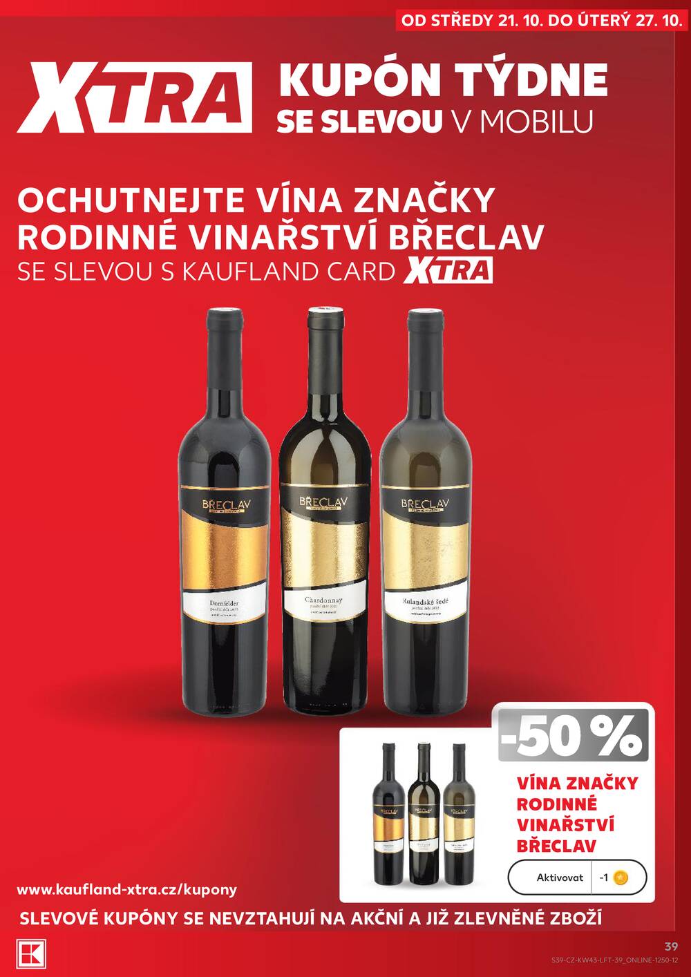 Leták Kaufland - Kaufland 21.10. - 27.10. - Kaufland - Strakonice - strana 39
