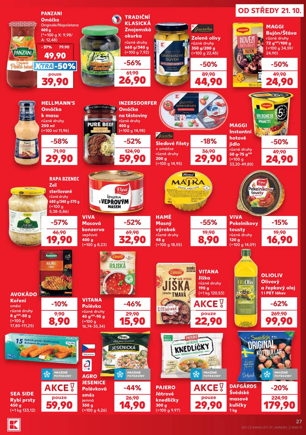 Kaufland 21.10. - 27.10. - Kaufland - Praha 4 (Michle)