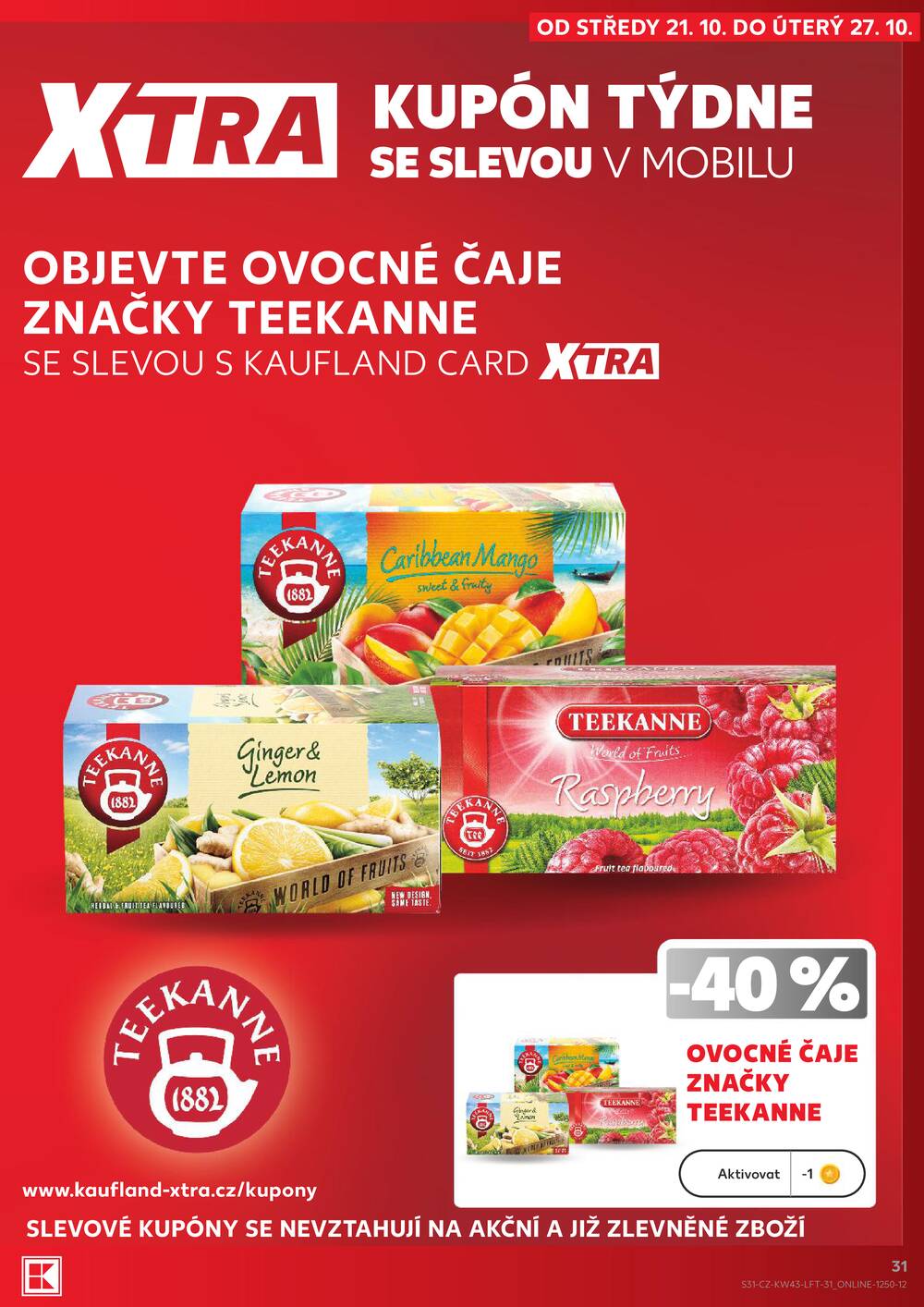 Kaufland 21.10. - 27.10. - Kaufland - Praha 4 (Michle)