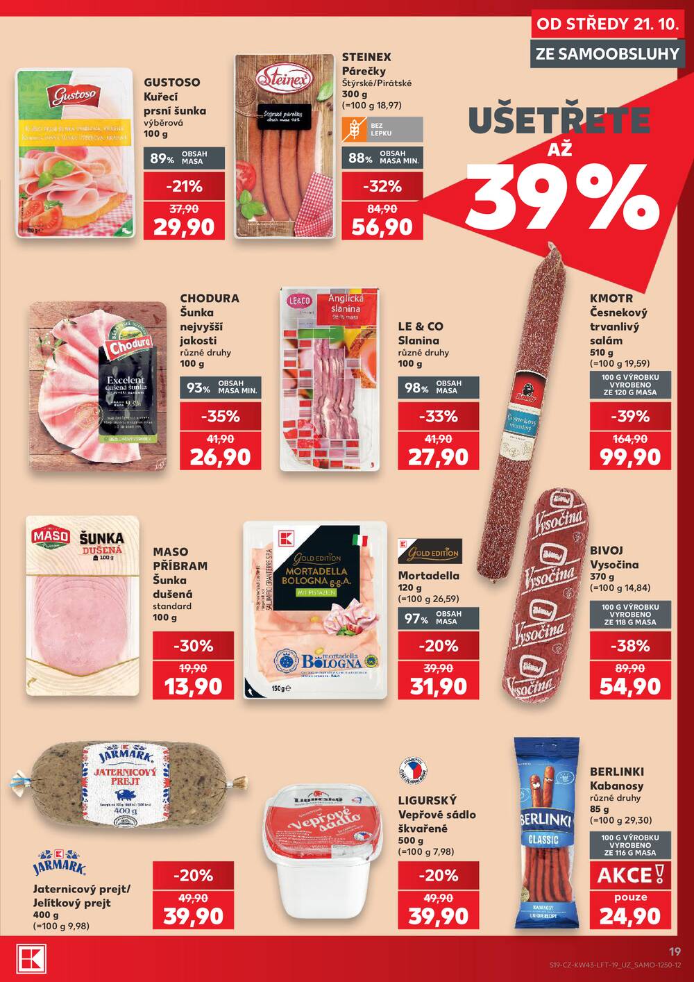 Leták Kaufland - Kaufland 21.10. - 27.10. - Kaufland - Beroun - strana 19