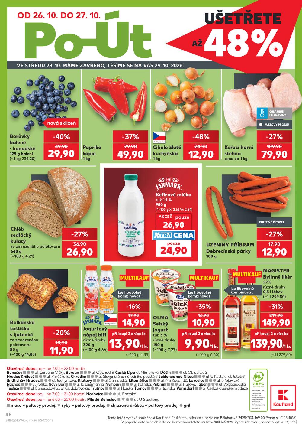 Kaufland 21.10. - 27.10. - Kaufland - Teplice (Čs. Dobrovolců)
