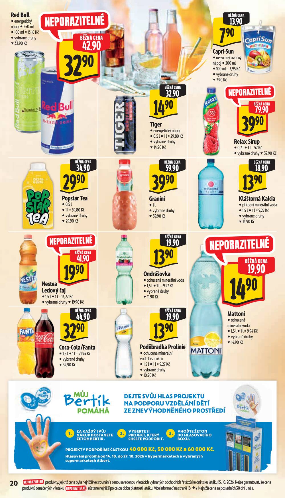 Albert Supermarket Jihomoravský od 21.10. do 27.10.2026