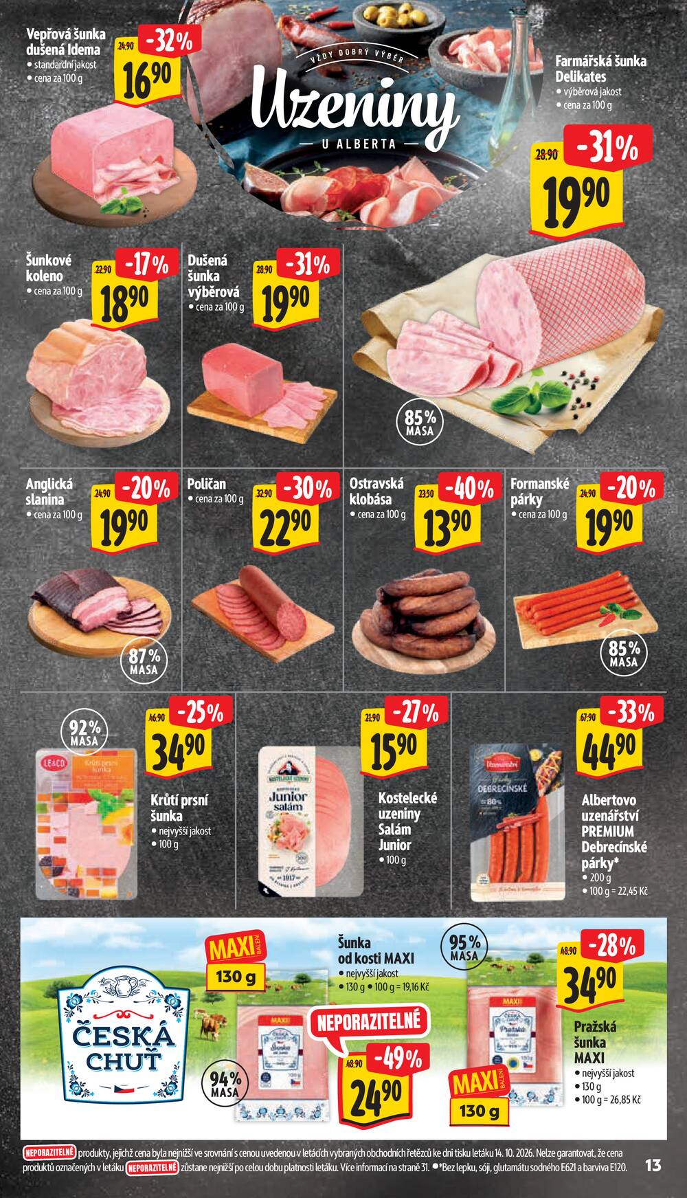 Albert Hypermarket Jihomoravský od 21.10. do 27.10.2026