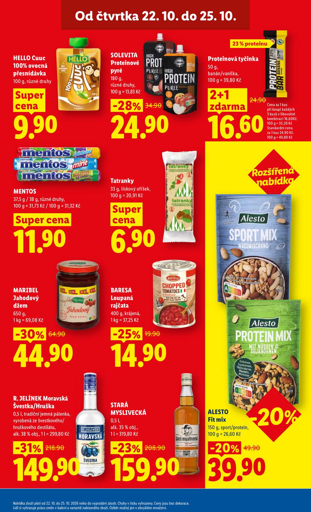 Lidl Čtvrtek od 22.10. do 25.10.2026