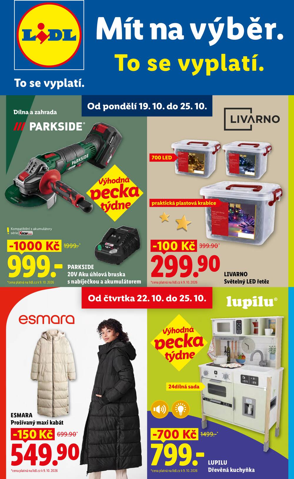 Leták Lidl - Lidl Spotřební zboží 19.10. - 25.10. - strana 1