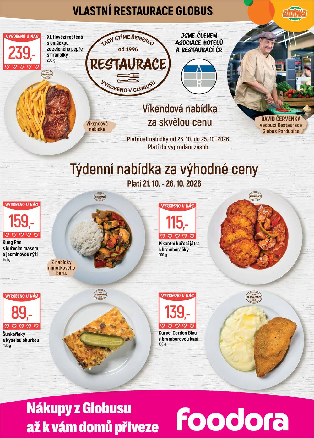 Akční leták Globus 21.10. - 27.10.2026 - Globus Pardubice