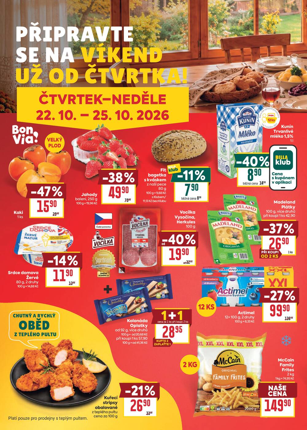 BILLA od 21.10. do 27.10.2026