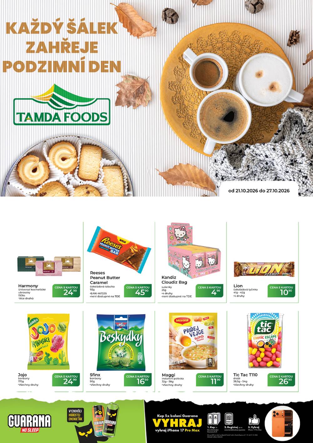Leták Tamda Foods - Tamda Foods od 21.10. do 27.10.2026 - strana 1
