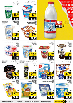 JIP Cash & Carry České Budějovice, Most, Náchod, Polička, Sušice a Svoboda nad Úpou od 21.10. do 27.10.2026