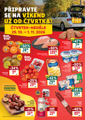 BILLA od 28.10. do 3.11.2026