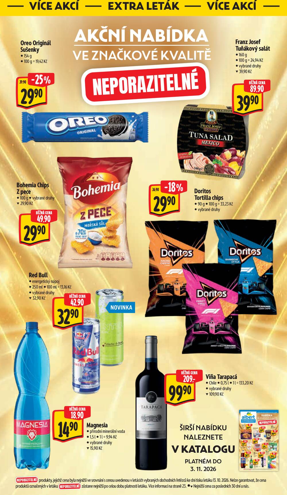 Leták Albert - Albert Hypermarket Jihomoravský od 29.10. do 3.11.2026 - strana 45 Leták Albert - Albert Hypermarket Jihomoravský od 29.10. do 3.11.2026 - strana 45