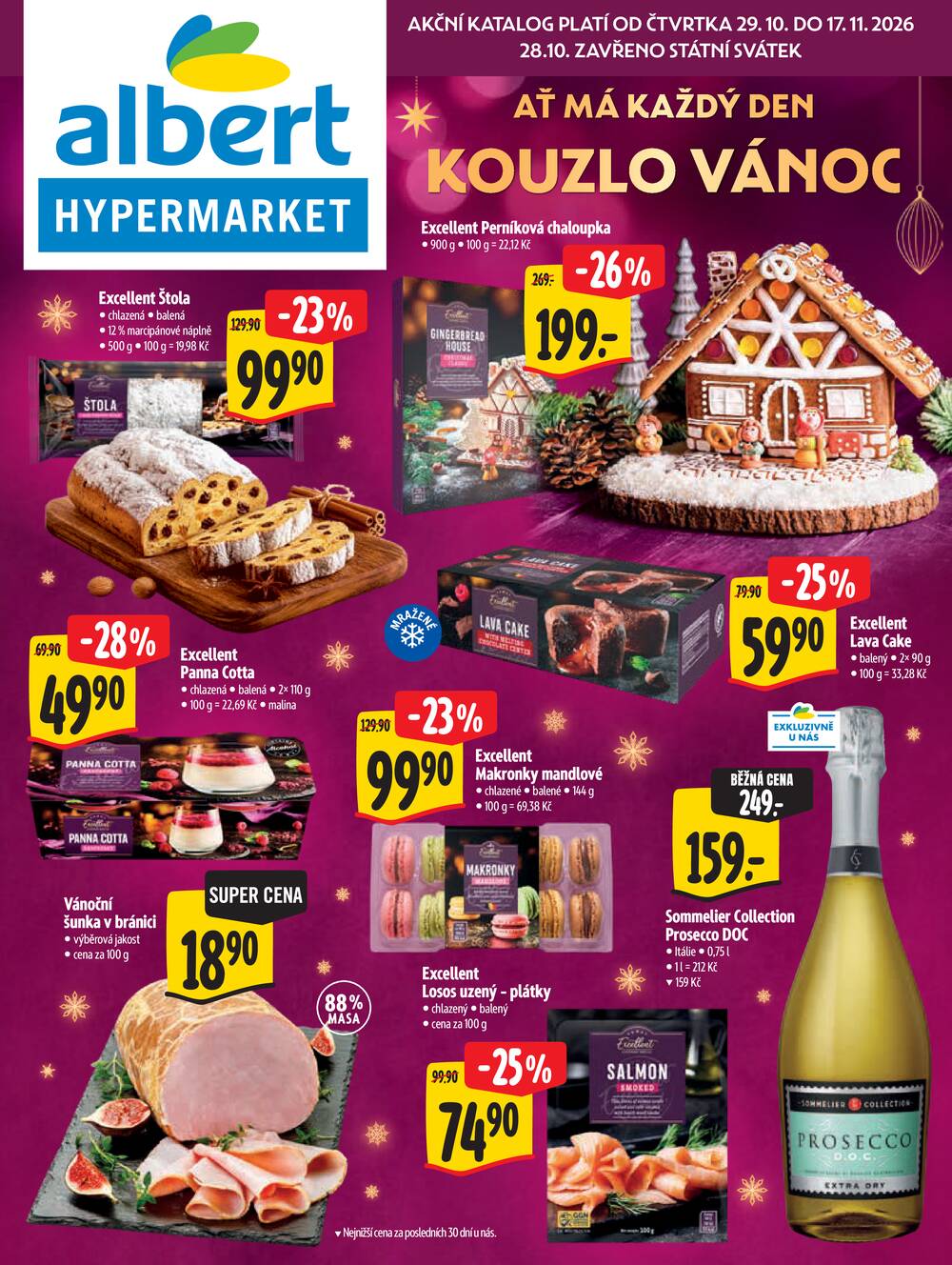 Leták Albert - Albert Hypermarket katalog Vánoce od 29.10. do 17.11.2026 - strana 1 Leták Albert - Albert Hypermarket katalog Vánoce od 29.10. do 17.11.2026 - strana 1