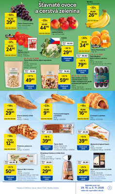 Tesco supermarkety od 29.10. do 3.11.2026