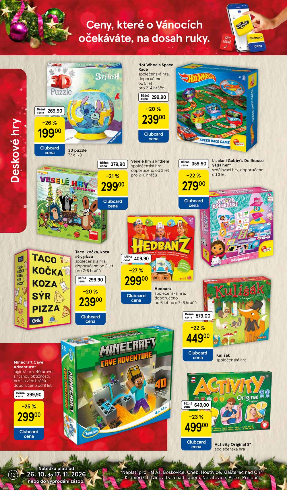 Leták Tesco - Tesco SPECIÁL hypermarkety od 26.10. do 17.11.2026 - strana 12 Leták Tesco - Tesco SPECIÁL hypermarkety od 26.10. do 17.11.2026 - strana 12