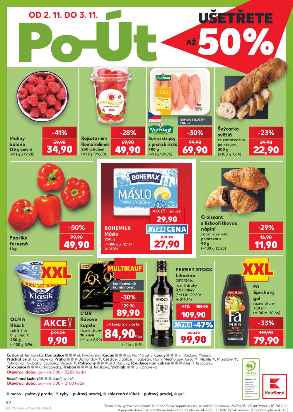 Kaufland 29.10. - 3.11. - Kaufland - Prachatice