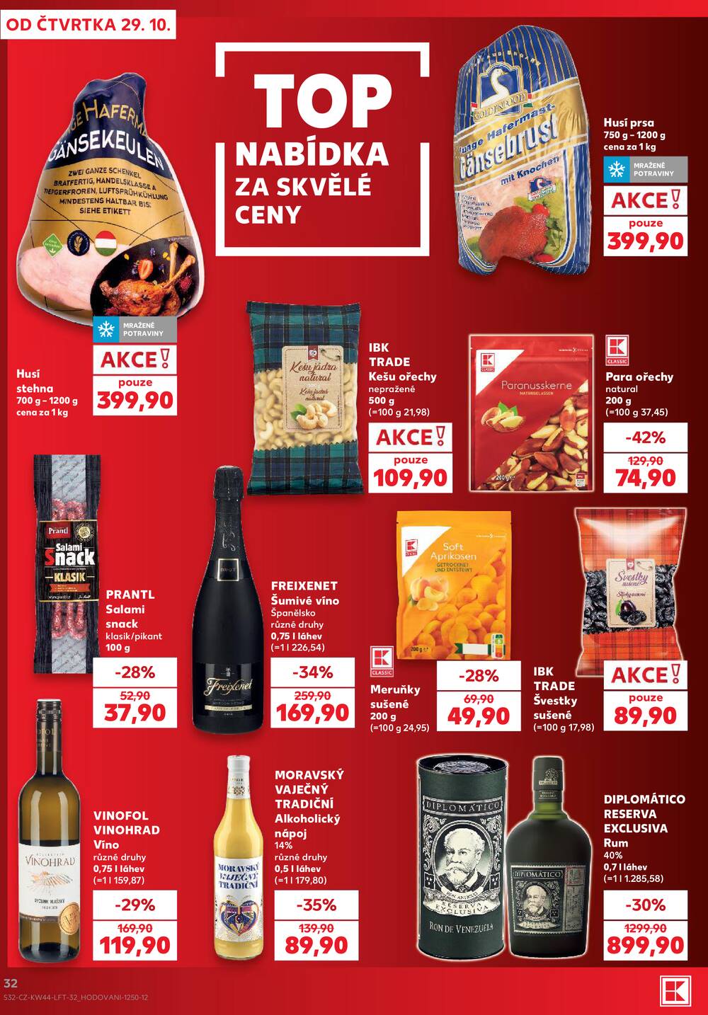 Leták Kaufland - Kaufland 29.10. - 3.11. - Kaufland Praha Čestlice - strana 32