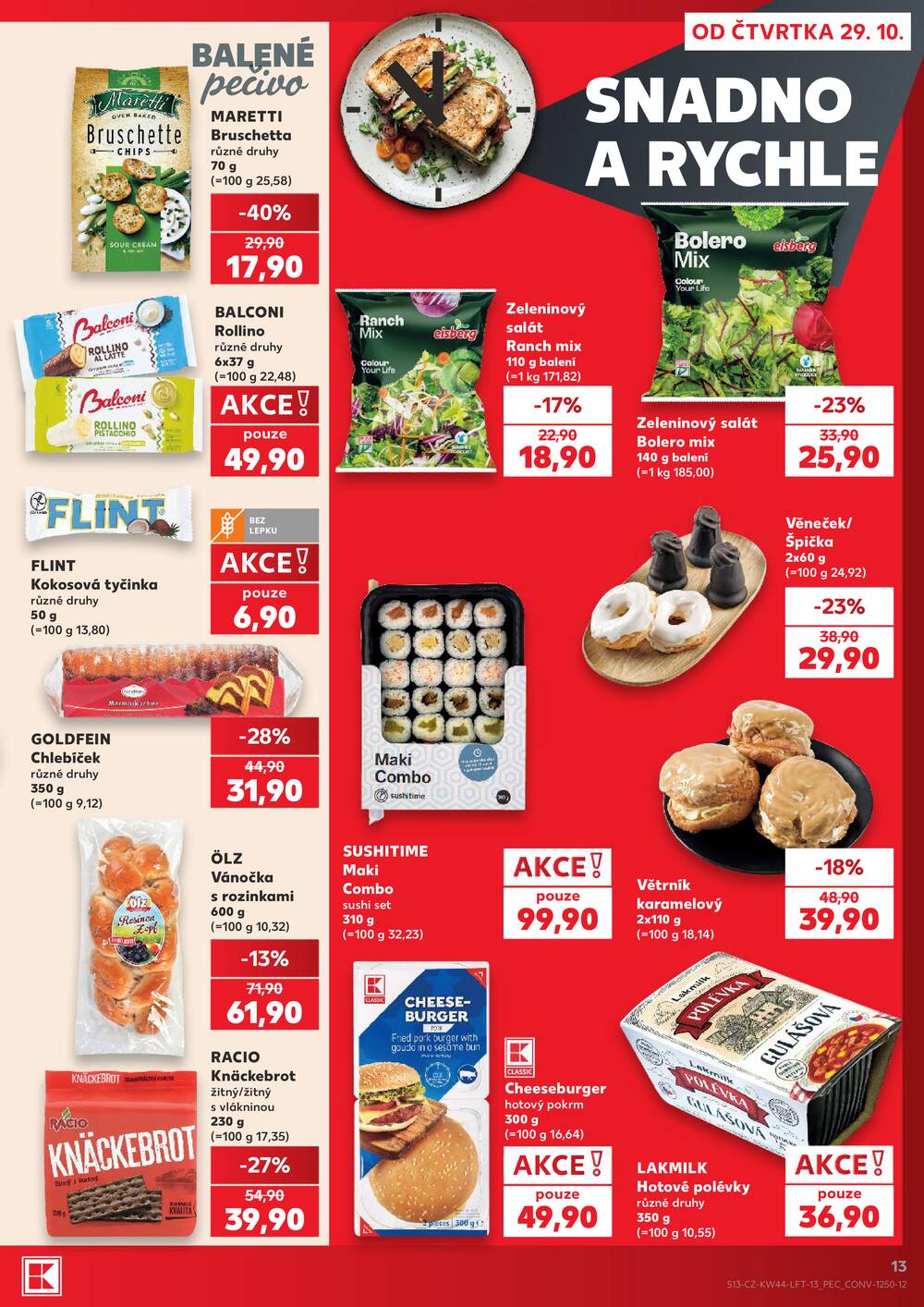 Leták Kaufland - Kaufland 29.10. - 3.11. - Kaufland - Strakonice - strana 13