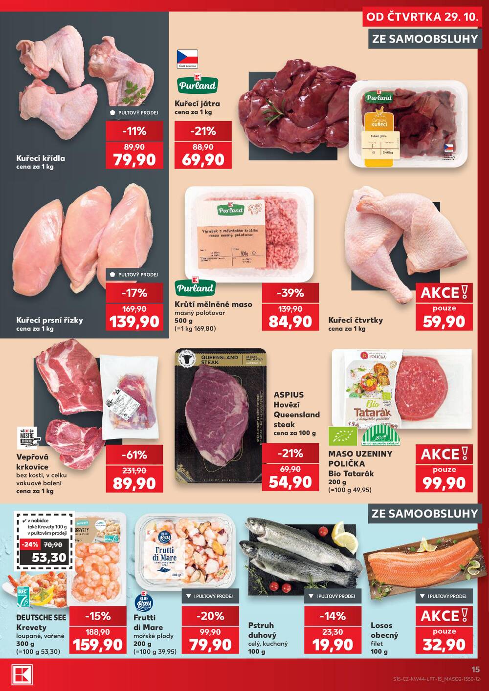 Leták Kaufland - Kaufland 29.10. - 3.11. - Kaufland - Praha 8 (Libeň) - strana 15