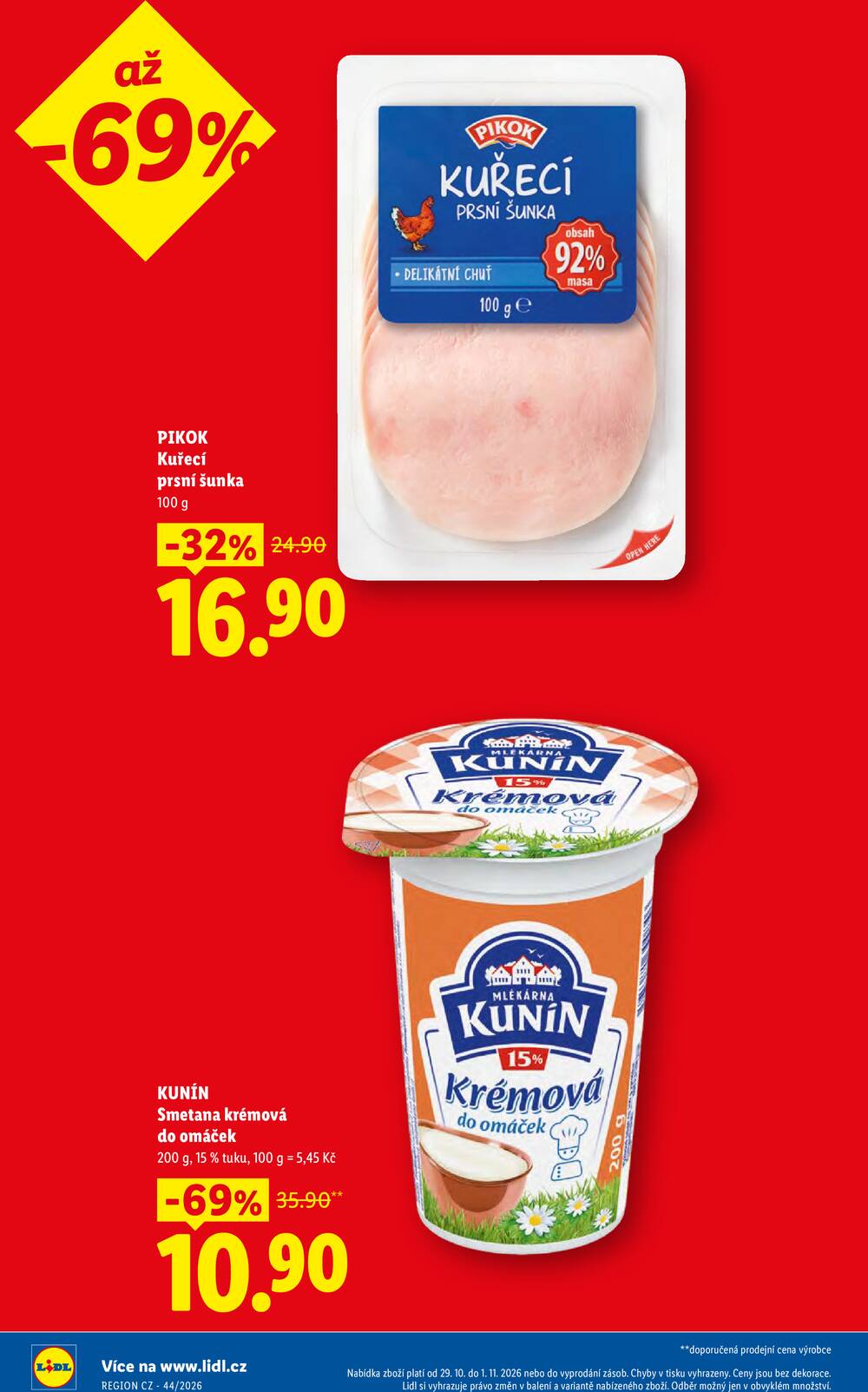 Lidl Čtvrtek od 29.10. do 1.11.2026