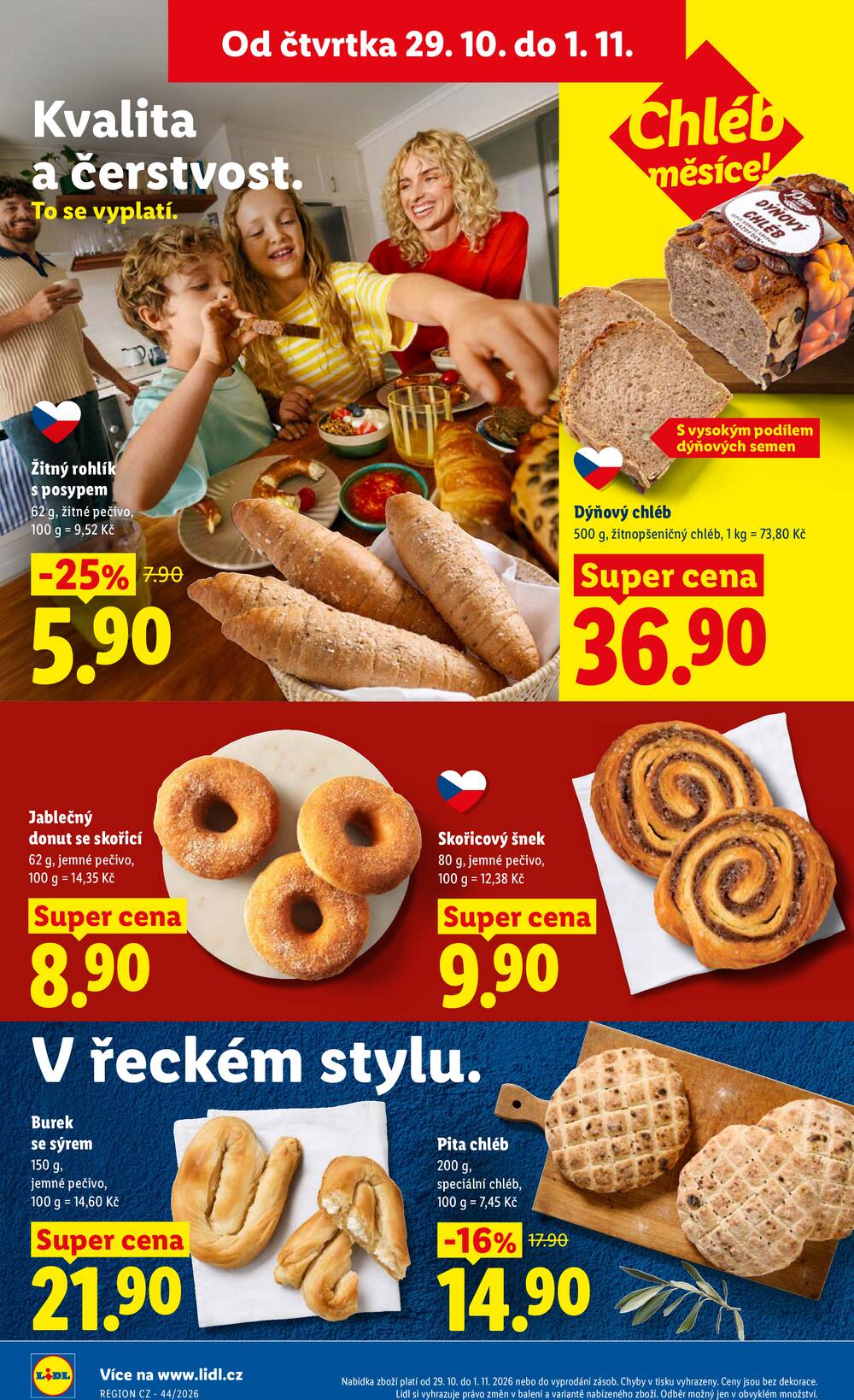 Lidl Čtvrtek od 29.10. do 1.11.2026