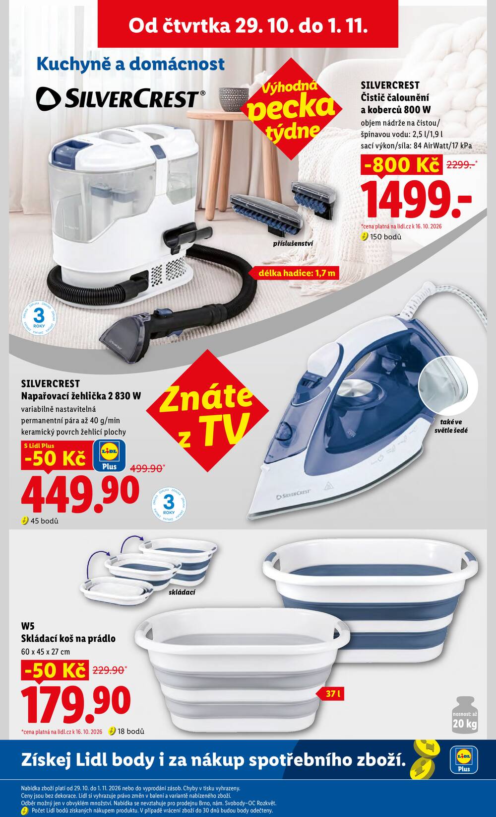 Lidl Čtvrtek od 29.10. do 1.11.2026