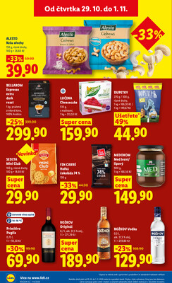 Lidl Čtvrtek od 29.10. do 1.11.2026